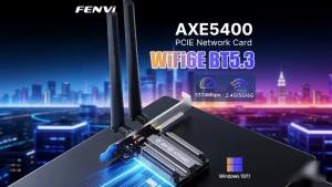 Fenvi | FENVI WiFi6E MT7922 AX5400 PCIE Adapter BT 5.3 Tri Band 2.4G/5Ghz/6Ghz 802.11AX Network Card Wireless Receiver For PC Win 10/11