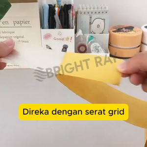 5M / 10M Double Sided Tape Carpet Tape Pita Pelekat Stornf Adhesive Pelekat Karpet Anti Slip Net Grid Fiber Mesh Tape