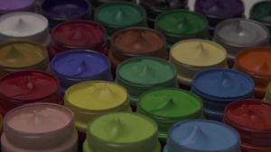 2024300/500Ml สีอะคริลิคสีขาวในขวดขนาดใหญ่สำหรับภาพวาดผนังโดยไม่สูญเสียสีกันน้ำและป้องกันแสงแดดอุปกรณ์ศิลปะ