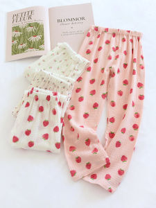 Quần Ngủ Cotton Mỏng Mùa Xuân Hè Cho Bé Gái Quần Vải Cotton Thoáng Khí Cho Bé Gái Quần Chống Muỗi Cho Bé Quần Áo Mặc Nhà Cho Bé