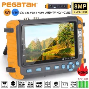 Máy Kiểm Tra Camera An Ninh CCTV 8MP IV8W Với Màn Hình Đầu Vào HDMI VGA 5 Inch Máy Kiểm Tra Camera Tương Tự AHD/CVI/TVI Cảm Biến CCD Của Sony