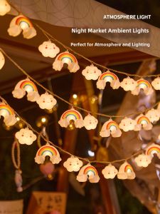BEAUTY IN THE LIGHT | Cloud Rainbow Night Market Atmosphere LED Fairy Lights