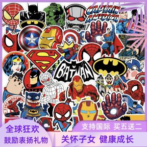 Cute Q Version Superman Stickers Toys Cartoon Animation Childrens Nursery Decor Boys Anime Gifts Paper Pads Business Supplies