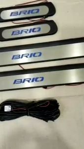SILL PLATE/SILLPLATE SAMPING LAMPU/SIDE SCUFF PLATE LED ALL NEW BRIO 2011 - 2024 LAMPU