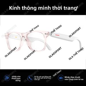Kính Thông Minh Dành Cho Nam Có Camera Điều Khiển Nhạc Bluetooth AI Trợ Lý Giọng Nói Hai Tai Cảm Ứng Tai Nghe Gọi Kính Mát