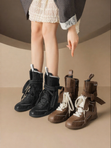 Josiny | Light Vintage Versatile Fall New Western Boots Martin Style