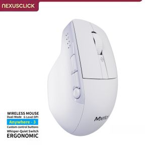 NexusClick Durable Wireless Gaming Mouse 9 Customizable ButtonsDPI AdjustableSilent ClickType-C RechargeableFor PC Office