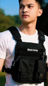 Tas Dada Tactical Pria Black Army   Chestbag Cordura Premium Outdoor