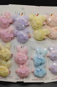 (SG Stock) 2 piece Set Children Cartoon Bunny Mickey Mouse Sequin Hair Clip Kids Baby Twin Hairclip