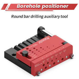 Nasedal Borehole Positioner Round Bar Drilling Auxiliary Tool for Gundam Model DIY Military Hobby Craft Round Rod Center Locator