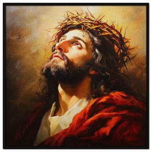 Tranh chân dung chúa giesu. Tranh treo tường dán tường sơn dầu canvas CGI-1625