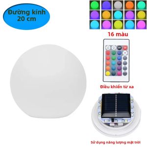 XIWANGFIRE | Đèn LED Nổi Hồ Bơi 16 Màu Điều Khiển Từ Xa Đèn Bóng Trang Trí Ao Hồ Ngoài Trời Đèn Ngủ Có Móc Treo Cho Hồ Bơi