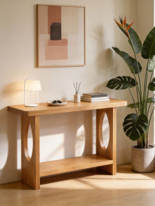Simple Modern Solid Wood Entryway Table