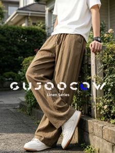 GUJOOCOW | Stylish New Design Summer Lightweight Tencel Linen Pants