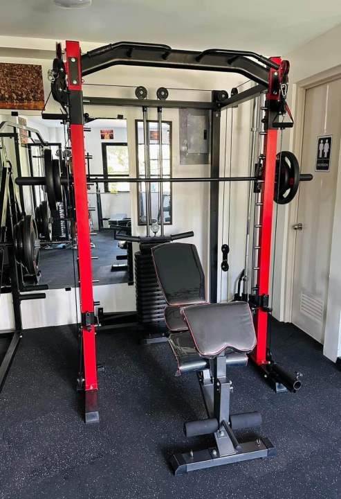 FREE SHIPPING! Multi Smith Machine Home Gym Power Cage Total Body