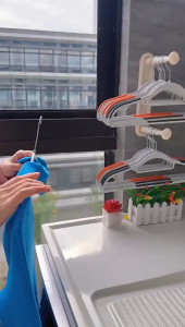 Wall Clothes Hanger Organizer Adjustable Retractable Space Saving Home Storage