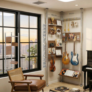 Wall-to-wall No-drilling Storage Shelving Metal Magnetic Hanger Shelf