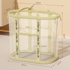 Laundry Basket with Handle Home Toy Storage Bin for Living Room Camping Dorm Large Capacity Storage Basket Dirty Clothes Bag