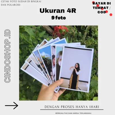 CETAK FOTO UKURAN 4R 9 FOTO TERLARIS DAN TERMURAH PROSES 1 HARI BISA COD