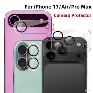 2 Pc Camera Lens Protector Film Compatible With IPhone 17 Pro Max/17 Air/17 Pro Max/16/15 Full Coverage High Definition Lens