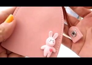 Dompet Gantungan Kunci Unik Tas Gantungan Kunci Motif Kartun Lucu Serbaguna