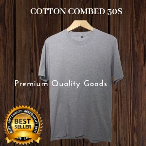 KAOS POLOS ABU ABU PREMIUM COTTON COMBED 30S//BANDUNG//JAKARTA//BOGOR//GARUT//SURABAYA