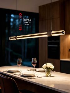 Designers Light | Minimalist Designer Modern Luxury Long Glass Pendant Light