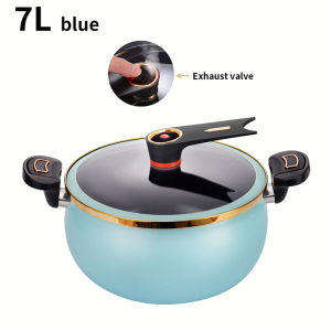 1PCS Multi-Functional Soup Pot Household 7L Large Capacity 26cm Stewing Soup Pot Non-Stick for Induction Cookers and Gas Stoves