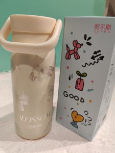 ฮาลส์ HGS-530-001 แก้วน้ำชาเพลเชอร์ น้ำหนักเบา ถ้วย 530ML ความจุขนาดใหญ่ 316L ภายใน เสื้อกล้าม พร้อมแก้วเก็บความร้อนที่เก็บชา