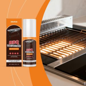 Jakehoe BBQ And Grill Grate Cleaner Spray  – Safe Heavy Duty Cleaner for Burnt Food & Grease – Degreases & Cleans Grates Racks Pellet Ovens Flat Top Grills 100ML