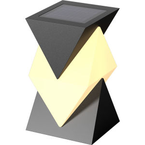 Solar Pillar Lights Outdoor Waterproof LED Wall Lamp Home Decor Modern Gate Garden Villa Lighting Solar Energy Super Bright Door Solar-Powered Lights