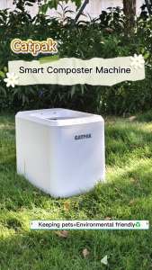 CATPAK - Smart Composter Machine Bundle : Get 2 tubs of Litter & Scratch Mat FREE! Ultimate Value Bundle