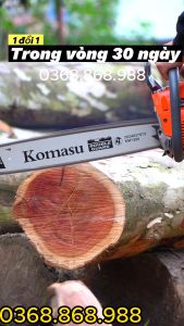 Máy cưa xích chạy xăng KOMAUSU CS75 xích lớn máy cưa xích chạy xăng trọng lượng 6.5kg lam dài 5.5 - Máy cưa xích chạy xăng