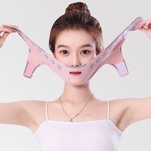 MaxPlus【Ready in Stock】 Lifting Firming Mask Lift Up Reduce Double Chin Wrinkle V Face 3D Breathable Belt