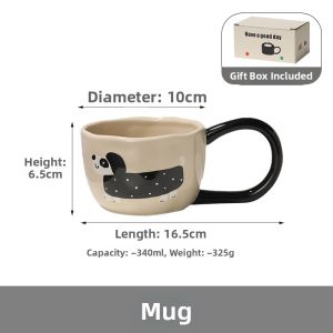 Cute Cartoon High Aesthetic Large Handle Mug