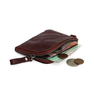 Thin Layer Cowhide Leather Coin Purse Card Holder Driver License Bag Hard Coin Key Storage Bag for Men And Women