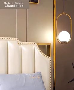 Lampu Gantung Ruang Makan Modern Minimalis Lampu Gantung Kecil Di Samping Tempat Tidur Kamar Tidur Nordic Lampu Gantung Bola Kaca Kreatif Semua Tembaga Lampu Gantung Kecil Ruang Tamu Bar Restoran