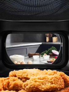 Virginex Toshiba Air Fryer 8L Large Capacity Multi-Function Oven Hot Air Circulation 1500W Touch Screen LED Reservation Timer Kitchen Aid Home Healthy Fryer