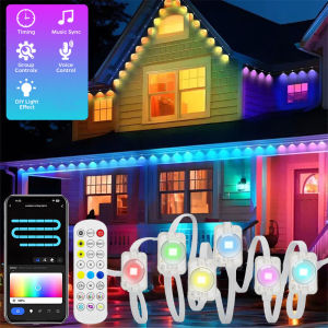 60M 24V eaves lights outdoor lighting waterproof Christmas decoration lights fairy lights curtain lights LED string lights suitable for courtyards parties rooms