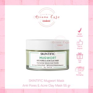 SKINTIFIC - MUGWORT CLAY MASK ANTI PORES & ACNE CALY MASK