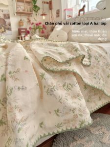 Chăn Mùa Hè Đa Năng Bằng Cotton Voan Đôi