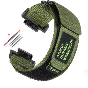 16mm for Casio Watch Band GA-110 800 GA-2100 GD100 120 G8900 5600 GW-M5610 6900 Straps Green Soft Nylon Wrist Women Men Bracelet