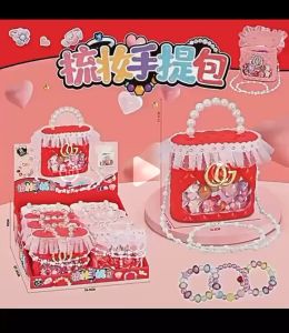 Childrens toys girls DIY dressing handbag play house dressing accessories treasure box toys