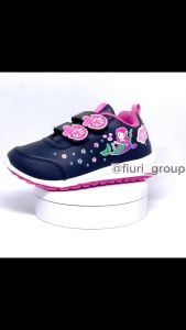FIURI - Ando - LILY MERMAID VELCRO KIDS 29-36 Hitam Pink - Sepatu Kets Anak Perempuan - Sneakers Anak - Sepatu Olahraga Sport Anak Balita Cewek Perekat - Sepatu Casual Velcro Anak Kecil - Sepatu Sekolah Anak PAUD TK SD Murah
