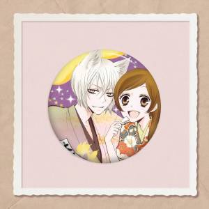 Mesuca | Anime Kamisama Love Kiss Cartoon Brooches Anime Badge Round Handmade Brooch Lapel Pins Jewelry For Backpack Clothes Gifts