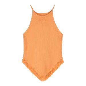 BINKAFENNY | Thai Style Knitted Neck Hanging Strap Vest Womens Inner Wear Summer French Sweet Spicy Girl Sleeveless Top Outerwear Thin