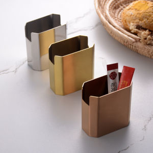 OUDING | Geometric Stainless Steel Tissue & Toothpick Holder