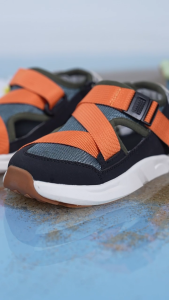 [Little Blue Lamb] Flexible Lightweight Podiatry Kids Sandals- Grey Black
