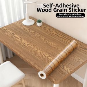 KEERMAN | Self-Adhesive Wood Grain Film Decorative Table Sticker