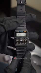 Jam Tangan Pria Casio General CA-53W-1Z Digital Databank Black Resin Band